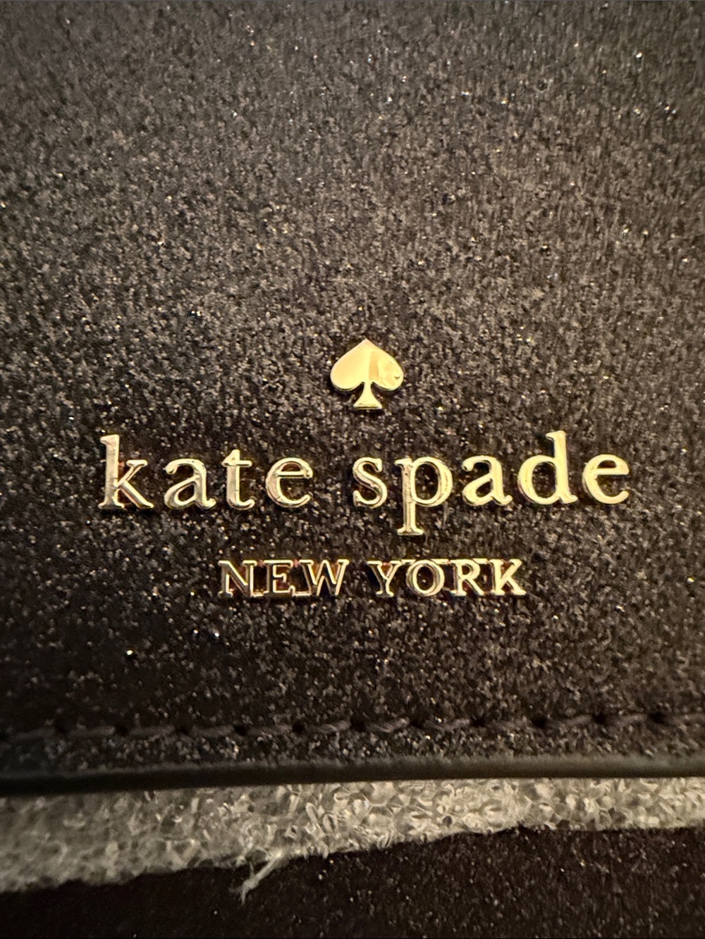 kate spade NWT Black Leather Wallet Wristlet with Gold Logo NIB - Picture 4 of 17